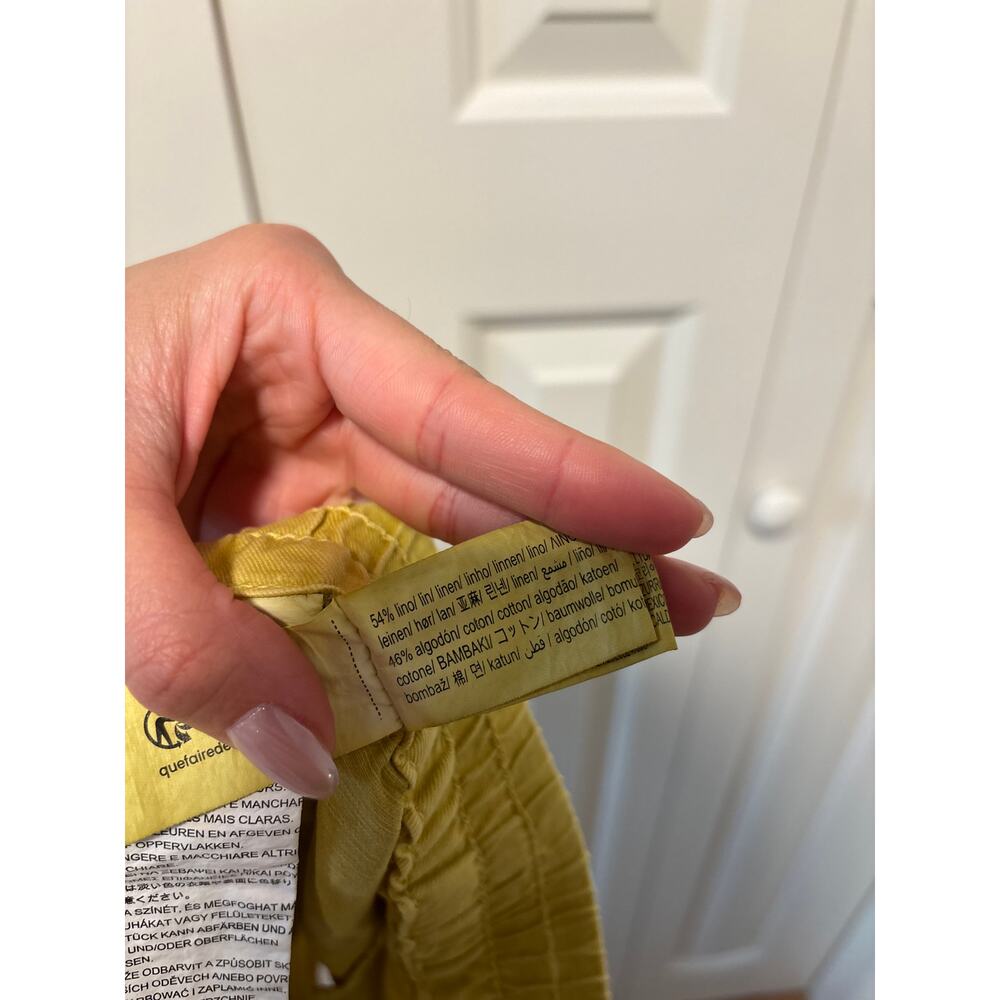 Zara Women's Olive Green High Rise Elastic Waist Shorts Size S NWT - Picture 9 of 9